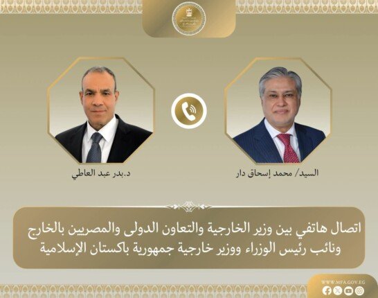 وزيرا خارجية مصر وباكستان يناقشان تطورات الأوضاع الإقليمية وجهود خفض التصعيد