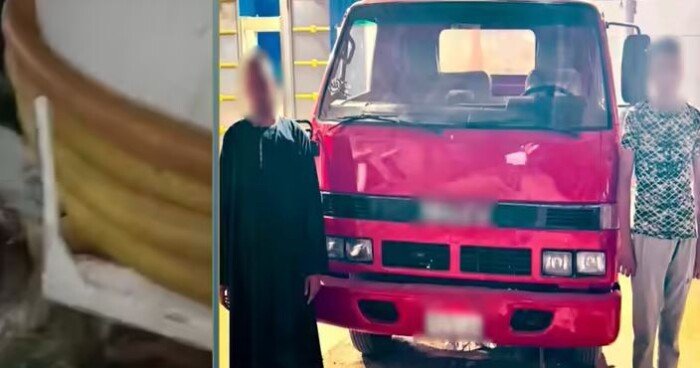 فيديو كشفهما.. القبض على سائقين بتهمة تفريغ حمولة مياه صرف صحي بأرض زراعية