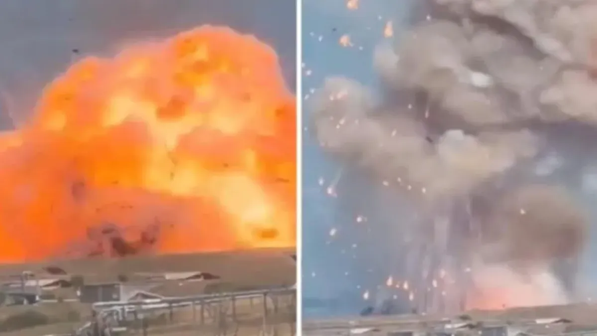 انفجار ضخم في إيطاليا (فيديو)