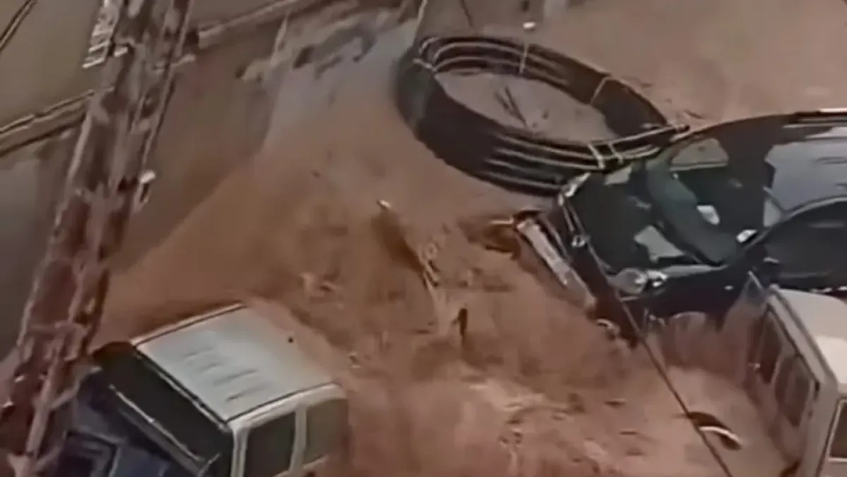 فيضانات عارمة بالخروب في قسنطينة