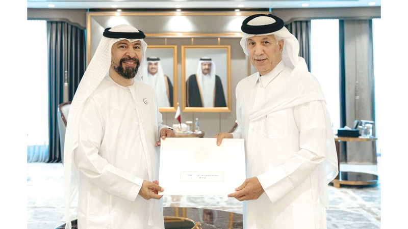 رئيس الدولة يدعو أمير قطر لحضور مؤتمر الأمم المتحدة للمياه 2026