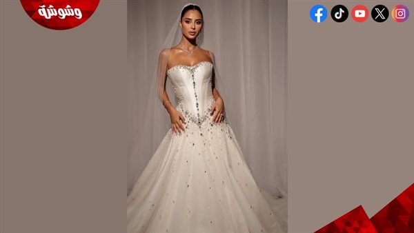 نادر الأتات وزوجته جنى يخطفان الأنظار في ليلة زفافهما