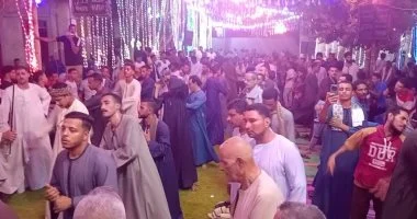 إنشاد دينى وابتهالات وحلقات ذكر بالهمامية احتفالا بالمولد النبوى.. صور وفيديو